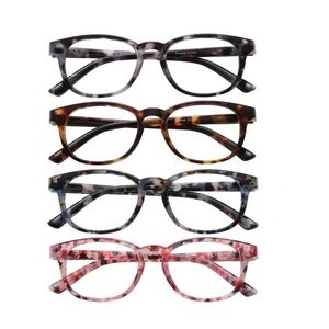 Przene Reading Glasses for Men Women Blue Light Blocking Readers Spring Hinges L